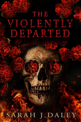 Paperback of The Violently Departed by Angry Robot featuring dark, moody cover art with bold title text and mysterious imagery.