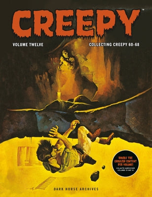 Dark Horse Books Creepy Archives Volume 12 double-sized paperback with spooky horror comic illustrations.