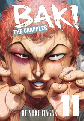 Paperback of Baki the Grappler Perfect Edition Vol. 11 by Kodama, featuring dynamic manga cover art with characters in action.
