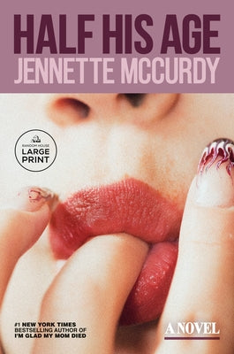 Paperback of "Half His Age" by Random House Large Print Publishing featuring the book cover with title and author's name.