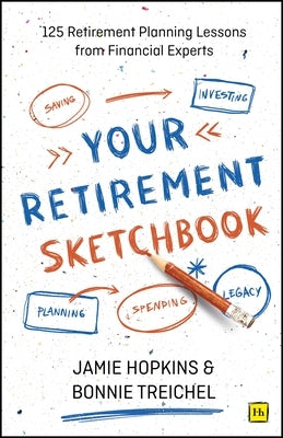 Paperback of Your Retirement Sketchbook by Harriman House with book cover featuring the title and a retirement planning illustration.