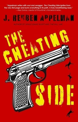 Paperback of "The Cheating Side" by Blank Slate Press, showing the book cover with title and author details.