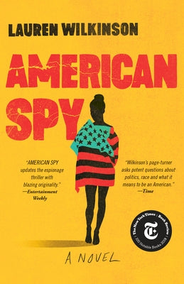 Paperback copy of American Spy by Random House Trade, featuring the book's front cover with title and design elements.