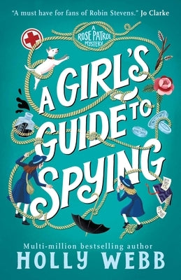 Paperback "A Girl's Guide to Spying" by Rock the Boat, featuring a colorful cover with spy-themed illustrations.
