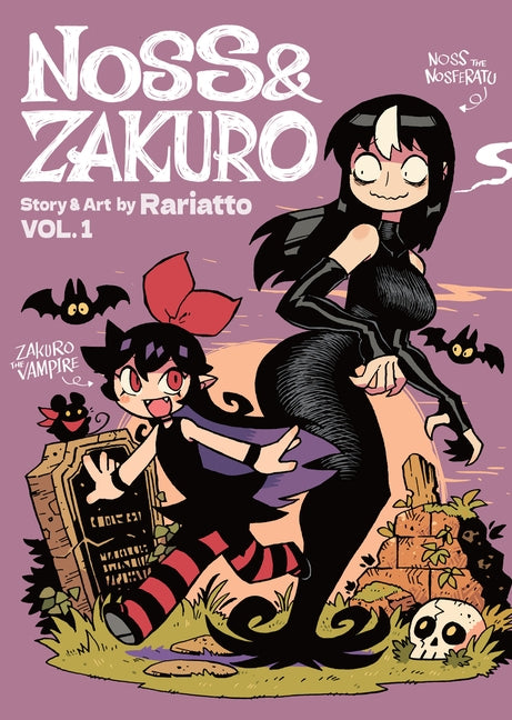 Paperback of Noss and Zakuro Vol. 1 manga by Seven Seas showing the cover with colorful artwork and characters.