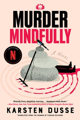 Paperback of Murder Mindfully novel by Soho Crime, showing the book cover with dark, mysterious artwork and title text.
