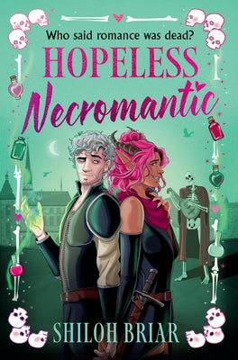 Paperback copy of Hopeless Necromantic novel by Orbit, featuring dark fantasy artwork on the cover.