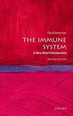 Paperback book titled "The Immune System: A Very Short Introduction" by Oxford University Press, featuring a clean cover design.