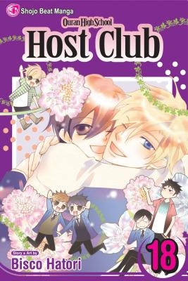 Paperback of Ouran High School Host Club, Vol. 18 by Viz Media, featuring colorful cover art from the manga series.