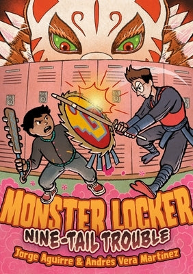 Paperback of Monster Locker: Nine-Tail Trouble by First Second, featuring colorful cover art with nine-tailed fox illustration.