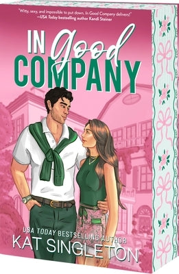 Paperback book titled "In Good Company" by Entangled: Amara, featuring a close-up of the book cover with colorful artwork.