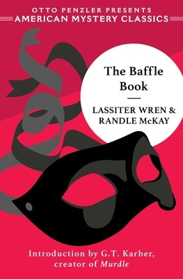Paperback copy of The Baffle Book by American Mystery Classics featuring a vintage-style cover with dark and mysterious artwork.