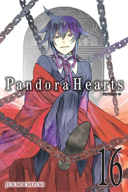 Paperback of Pandora Hearts Volume 16 manga by Yen Press, featuring cover art with dark fantasy characters.