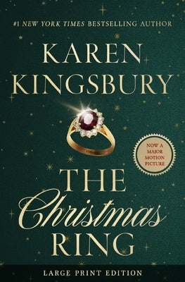 Paperback copy of "The Christmas Ring: A Winter Romance" by Thomas Nelson, showing the book cover with festive holiday imagery.
