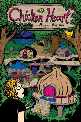 Paperback book titled "Chicken Heart" by Street Noise Books with a cover illustration featuring a stylized chicken heart.