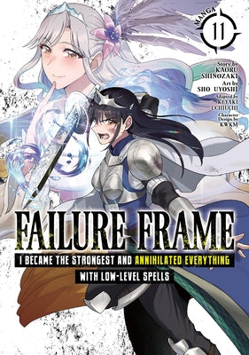 Paperback manga volume 11 of Failure Frame by Seven Seas, featuring cover art with characters and title text.