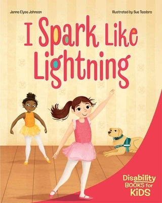 Paperback of "I Spark Like Lightning," a book about epilepsy by Free Spirit Publishing, showing the front cover with lightning graphics.