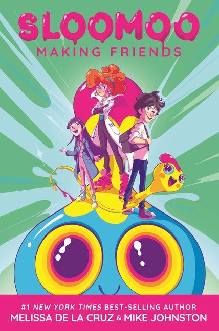 Pink paperback graphic novel titled "Making Friends" by Encantos from the Sloomoo series, with colorful cover art featuring characters.