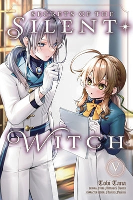 Paperback manga "Secrets of the Silent Witch, Vol. 5" by Yen Press featuring cover art of a mysterious witch character.