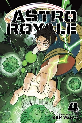 Astro Royale Vol. 4 paperback manga book by Viz Media with colorful cover art featuring characters and dynamic illustrations.