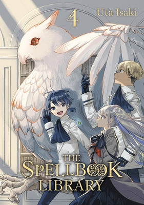 Paperback of The Spellbook Library 4 by Kodansha Comics, featuring colorful cover art with magical illustrations.