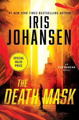 Paperback copy of The Death Mask by Grand Central Publishing, showing the book cover with dark, mysterious artwork.