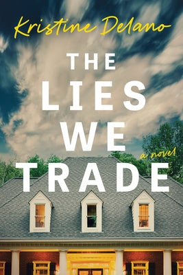 Paperback copy of The Lies We Trade novel by Tyndale Fiction featuring a dark, atmospheric cover with mysterious imagery.