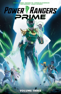 Paperback Power Rangers Prime Vol. 3 comic book by Boom! Studios featuring colorful superhero action and dynamic cover art.