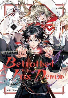 Paperback manga titled "Betrothed to a Fox Demon 01" by Square Enix Manga, showing the front cover with colorful artwork.