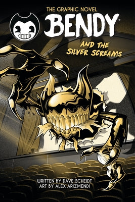 Paperback of Bendy and the Silver Screams graphic novel by Graphix, featuring colorful cover art with characters from the story.