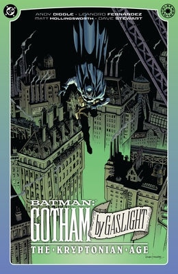Paperback of Batman: Gotham by Gaslight—The Kryptonian Age comic book by DC Comics, featuring Batman in a dark, atmospheric Gotham setting.