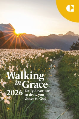 Paperback "Walking in Grace 2026 Pocket Edition" daily devotion book by Guideposts, featuring a close-up of the cover design.