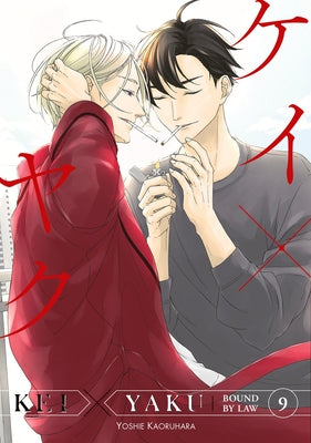 Paperback of Kei X Yaku: Bound by Law 9 manga by Kodansha Comics, showing the front cover with colorful artwork.