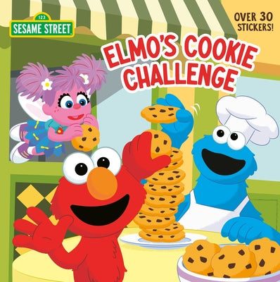 Paperback of Elmo's Cookie Challenge from Sesame Street, featuring colorful characters and playful illustrations for young readers.