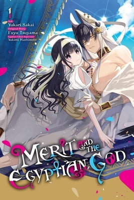 Paperback of Merit and the Egyptian God Vol. 1 manga by Yen Press, featuring Egyptian-themed artwork on the cover.