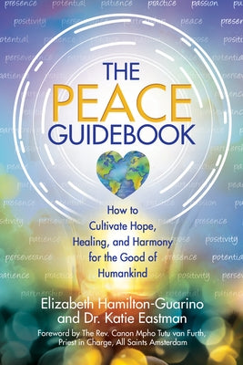 Paperback book titled "The Peace Guidebook" by Health Communications, featuring a calming cover design on a white background.