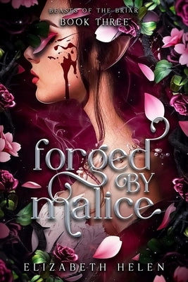 Paperback copy of Forged by Malice Standard Edition by Bloom Books featuring the book cover with dark, intense artwork.