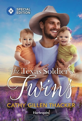 Mass market paperback of "The Texas Soldier's Twins" by Harlequin Special Edition, featuring a romantic desert landscape on the cover.