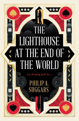 Paperback copy of The Lighthouse at the End of the World: Cities of the Drift by Titan Books UK, featuring a lighthouse illustration on the cover.