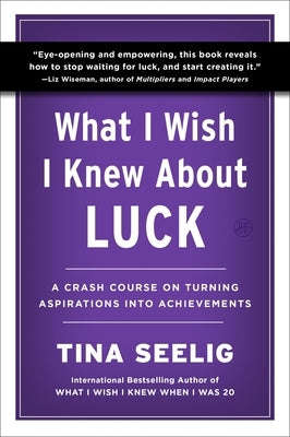Paperback book titled "What I Wish I Knew About Luck" by HarperOne, featuring a cover with inspiring design and bold typography.
