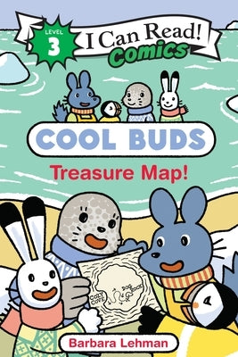 Paperback of "Cool Buds: Treasure Map!" by Clarion Books featuring colorful cover art with a treasure map and playful illustrations.