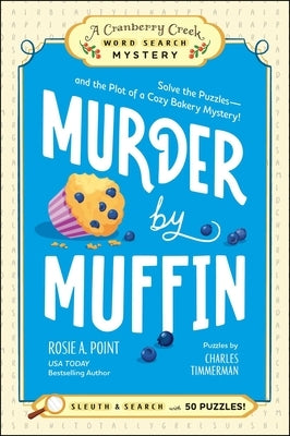 Paperback of "Murder by Muffin" Book 2 cozy bakery mystery by Adams Media Corporation, featuring a book cover with a bakery scene.