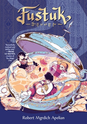 Paperback of Fustuk: A Graphic Novel by Penguin Workshop showing colorful cover art with illustrations and title text.