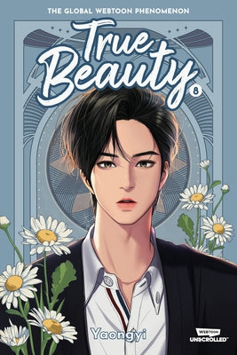 Paperback of True Beauty, Vol. 8 Webtoon Unscrolled graphic novel showing the cover with colorful artwork and title.
