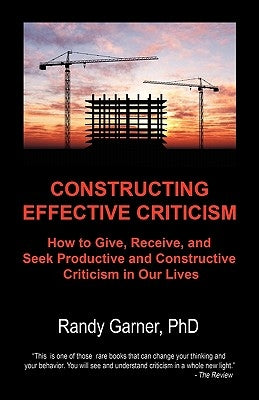 Paperback book titled "Constructing Effective Criticism" by Prescient Press, showing the front cover with title and design elements.