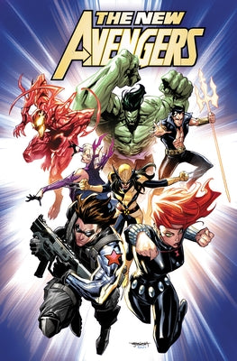 Marvel Universe New Avengers Vol. 1 Killuminati paperback book with colorful comic cover art featuring superheroes.