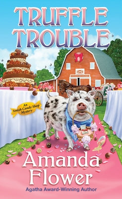 Cover of the mass market paperback "Truffle Trouble" by Kensington Cozies with colorful illustrated truffle characters on the front.