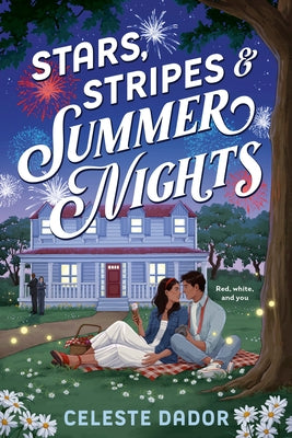 Paperback of "Stars, Stripes & Summer Nights" by Delacorte Romance featuring a colorful summer night sky with stars and stripes.