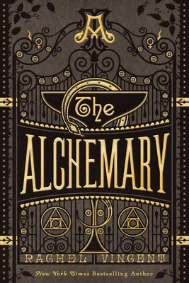 Paperback of The Alchemary Dark Academia Alchemy Romantasy by Hyperion Avenue with mystical cover art.