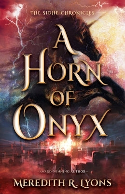 Paperback book titled "A Horn of Onyx" by Violent Unicorn Publishing, featuring a cover with dark artwork and a horn illustration.